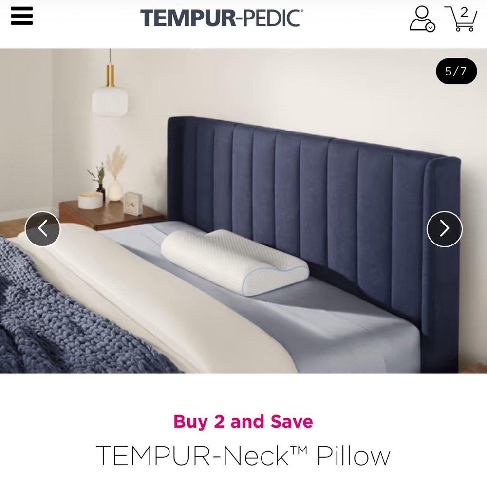 Tempur-Pedic Neck Pillow Cooling Medium *BRAND NEW*